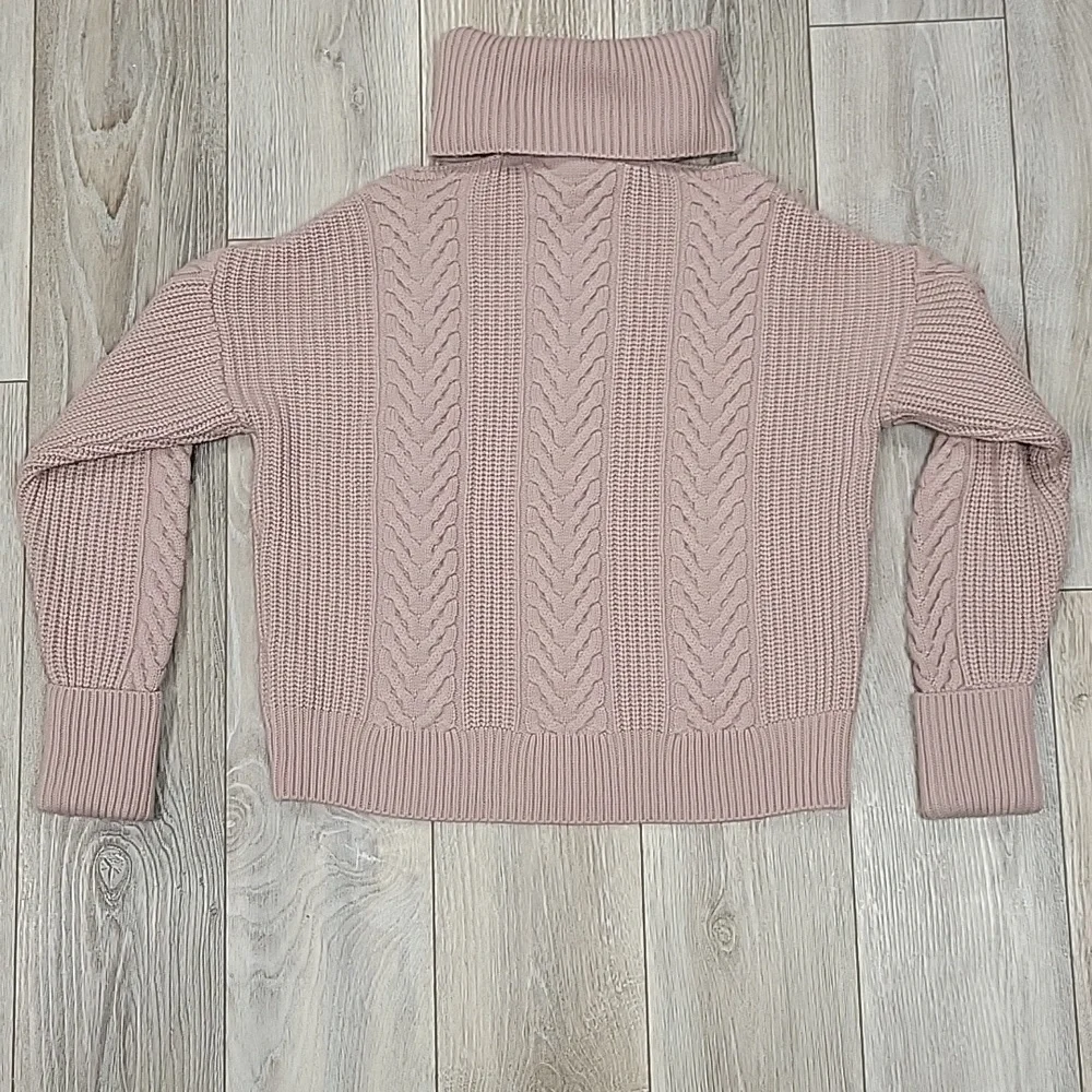Paige Size Medium Wild Rose Lorilee Cold Shoulder Sweater NWT - Picture 9 of 9